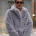 Fur coats made of eco-fur