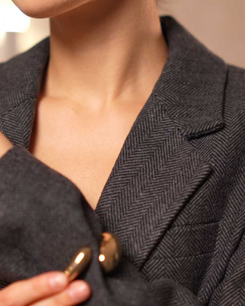 Жакет з кашеміру Графіт L