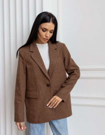 Жакет з кашеміру Коричневий M