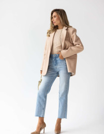 Жакет бежевий утеплений M