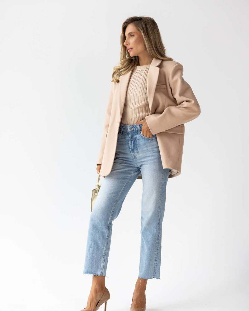 Жакет бежевий утеплений M