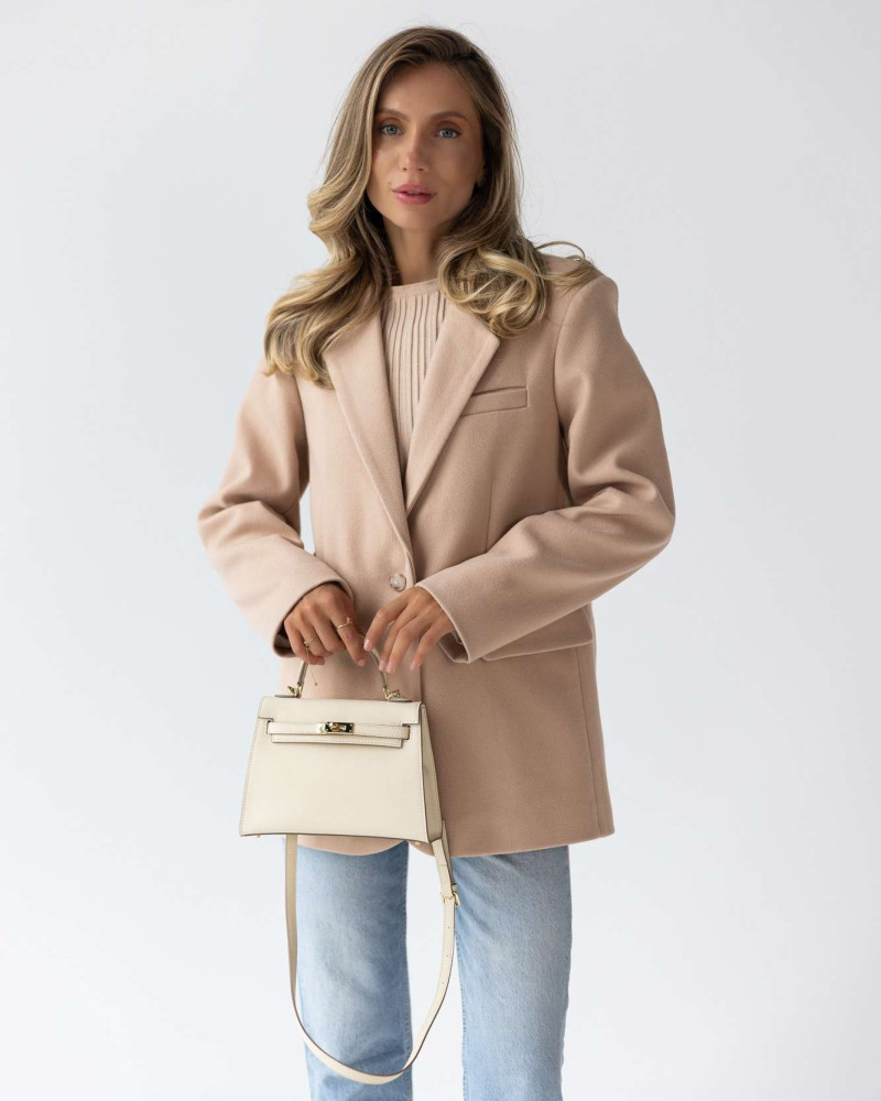 Жакет бежевий утеплений M