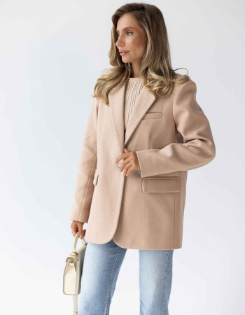 Жакет бежевий утеплений M