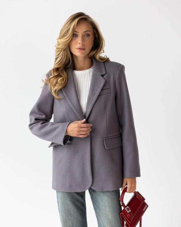 Jacket grey warmed
