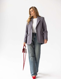 Жакет сірий утеплений M