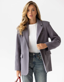 Жакет сірий утеплений M