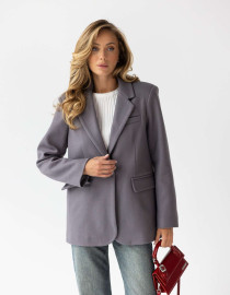 Жакет сірий утеплений M