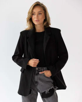 Jacket dark warmed
