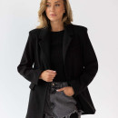 Жакет чорний утеплений L