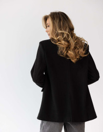 Жакет чорний утеплений L