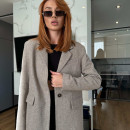 Жакет з кашеміру Сіро-бежевий M