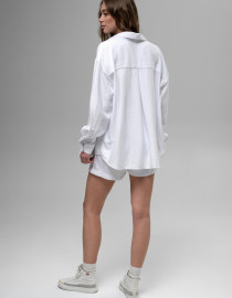 Лляний костюм Білий