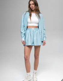 Лляний костюм Голубий