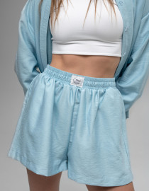 Лляний костюм Голубий