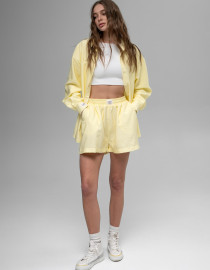 Лляний костюм Жовтий