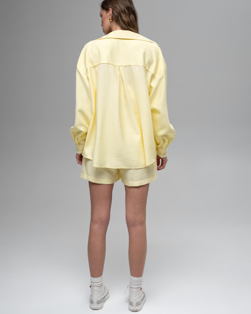 Лляний костюм Жовтий