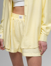 Лляний костюм Жовтий