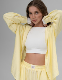 Лляний костюм Жовтий