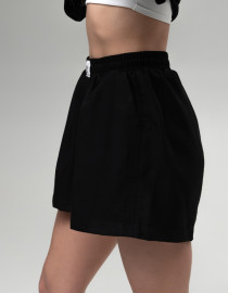 Лляний костюм Чорний