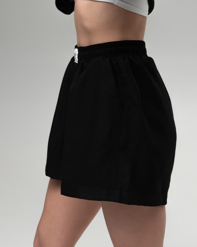 Лляний костюм Чорний