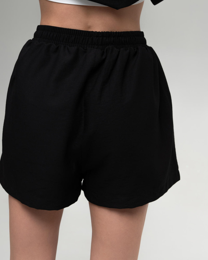 Лляний костюм Чорний