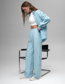 Лляні штани Голубий