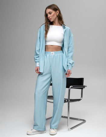 Лляні штани Голубий