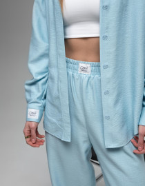 Лляні штани Голубий