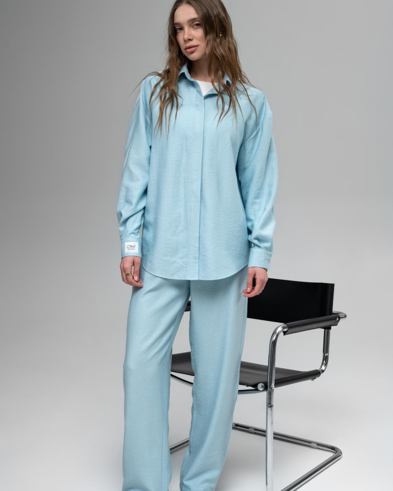 Лляні штани Голубий