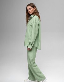 Лляні штани Світло-зелений