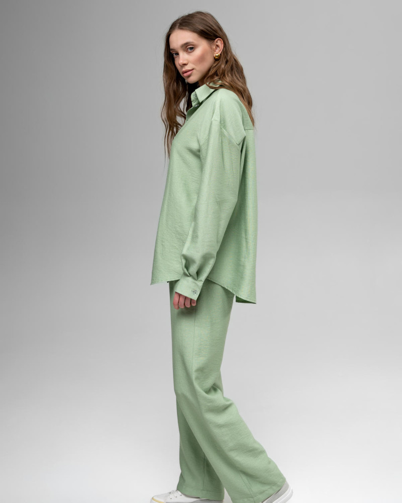 Лляні штани Світло-зелений