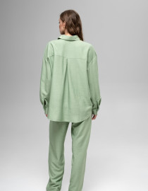 Лляні штани Світло-зелений