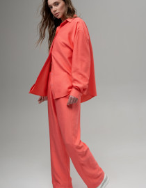 Лляні штани Кораловий