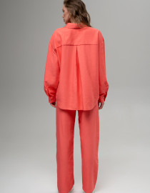 Лляні штани Кораловий