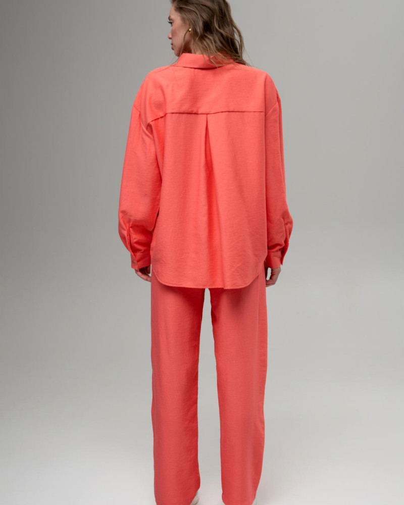 Лляні штани Кораловий