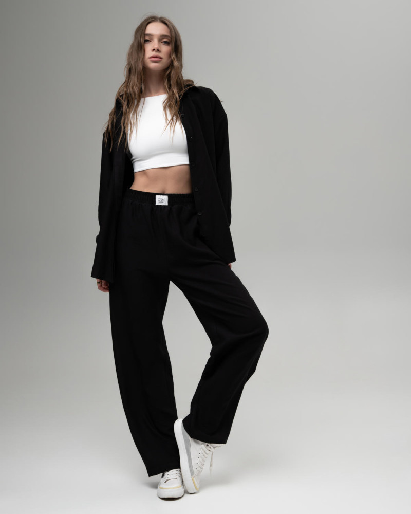 Лляні штани Чорний