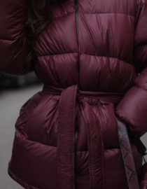 Пуховик Бургунді M