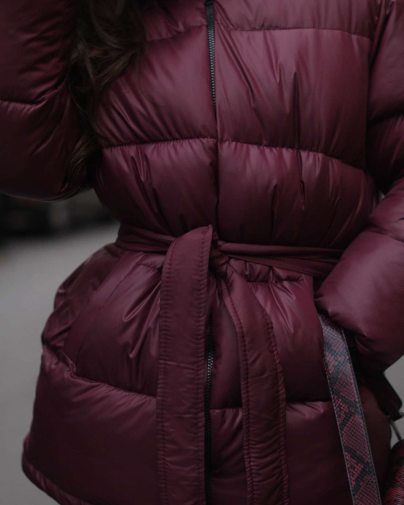 Пуховик Бургунді M