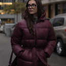 Пуховик Бургунді M