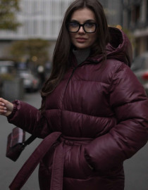 Пуховик Бургунді M
