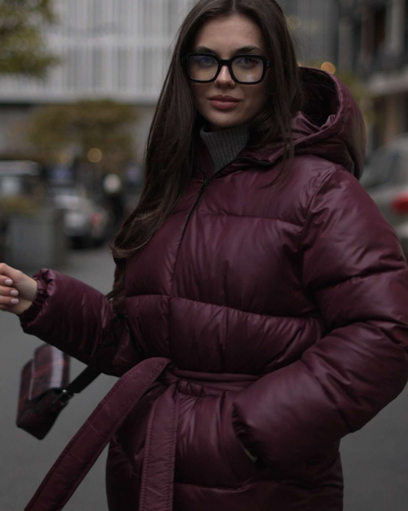 Пуховик Бургунді M