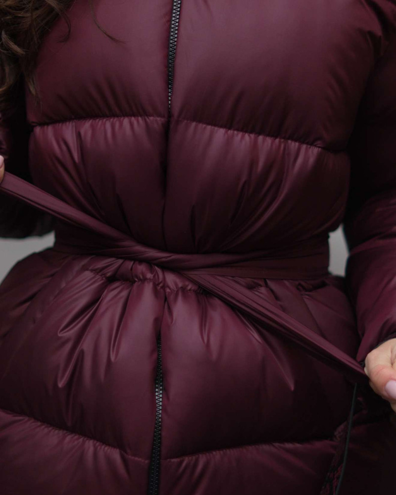 Пуховик Бургунді M