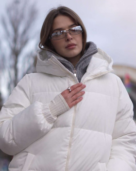 Burgundy Puffer Jacket