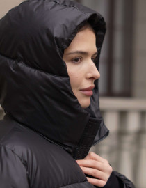 Пуховик Cropped Чорний M