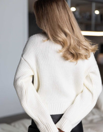 Светр на блискавці Молочний