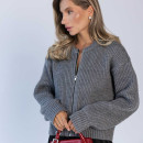 Светр на блискавці Сірий