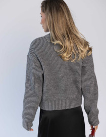 Светр на блискавці Сірий