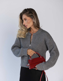 Светр на блискавці Сірий