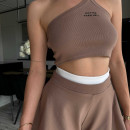 Топ Hotter than hell Коричневий