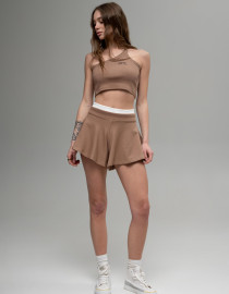 Топ Hotter than hell Коричневий